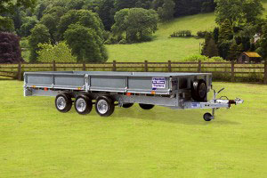 LM166 Tri Ifor Williams Flatbed, Westwood New Trailers,